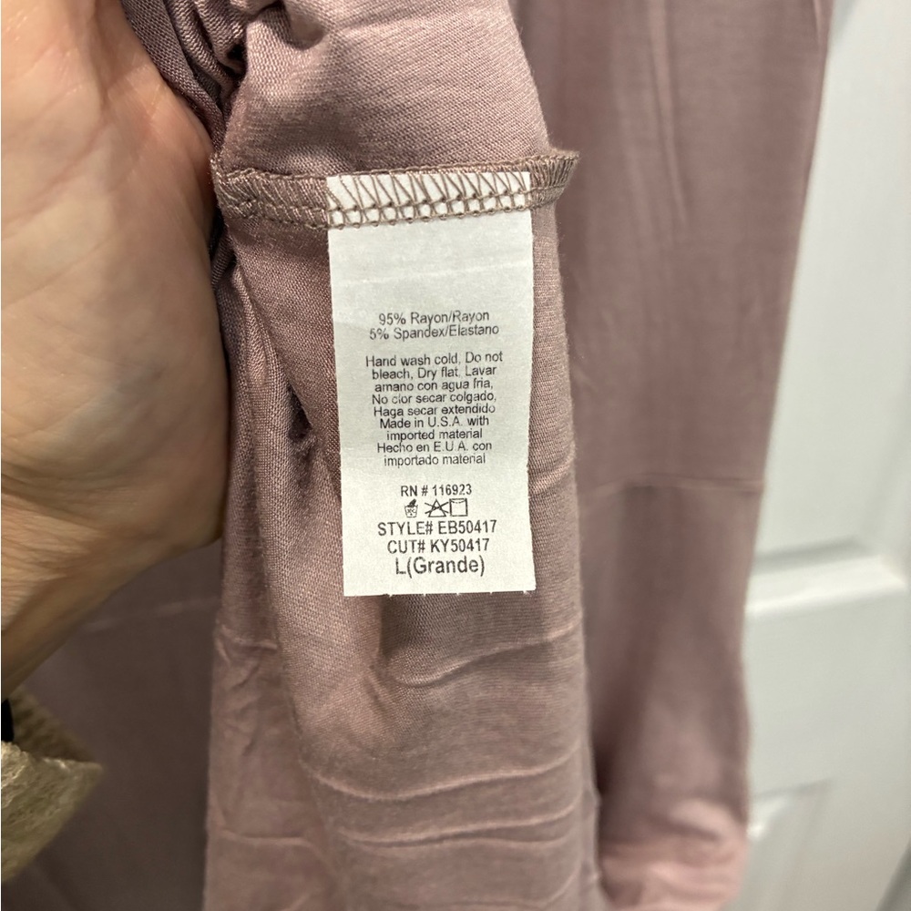 Easel Mauve/Mocha Wide Leg Jumpsuit - Picture 7 of 8
